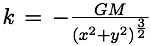 Formule : définition de k